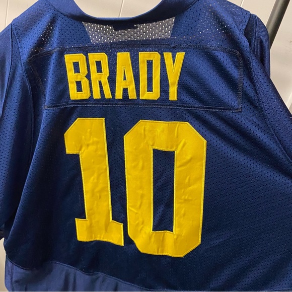 Vtg Nike Team Tom Brady 10 Michigan Wolverines College Football Stitched Sewn - Picture 14 of 15